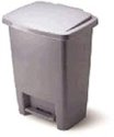 Rubbermaid ステップオン ウエストバスケット ダークグレイ 2841