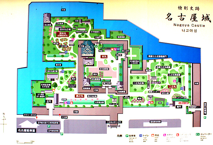 名古屋城 案内図